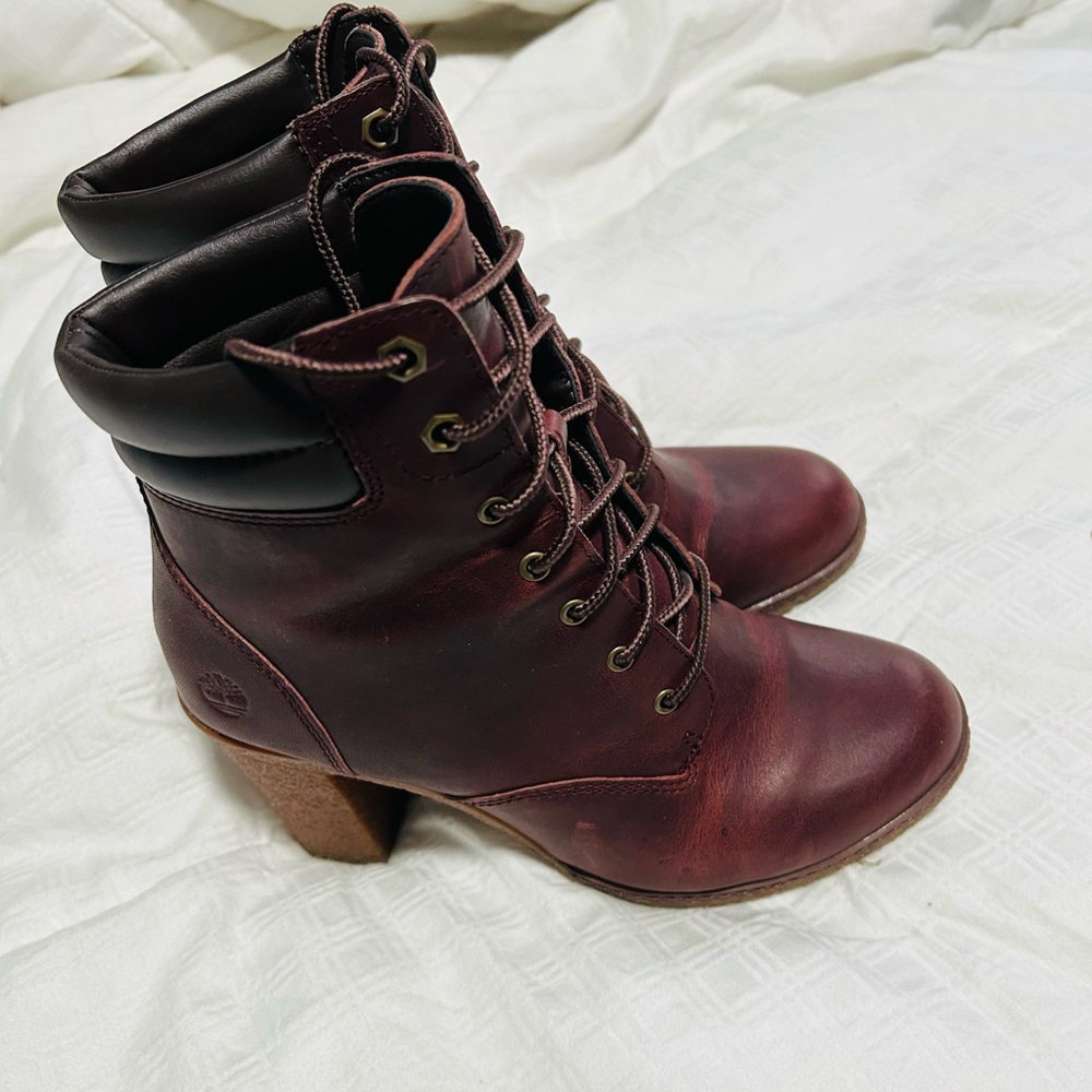 Timberland Women's Allington Heights 6" Boot in Burgendy